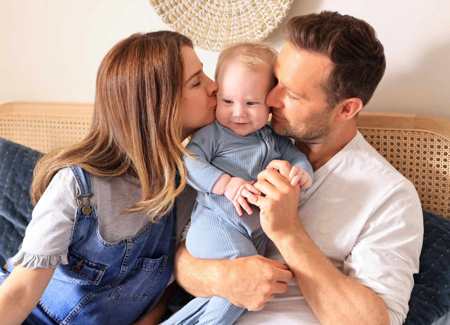 Harry Judd with wife Izzy Judd and son, baby Lockie