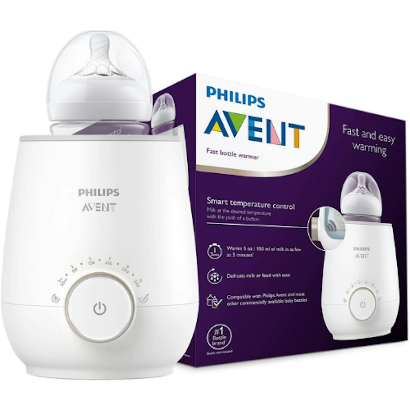 Philips Avent Fast Bottle Warmer with Smart Temperature Control
