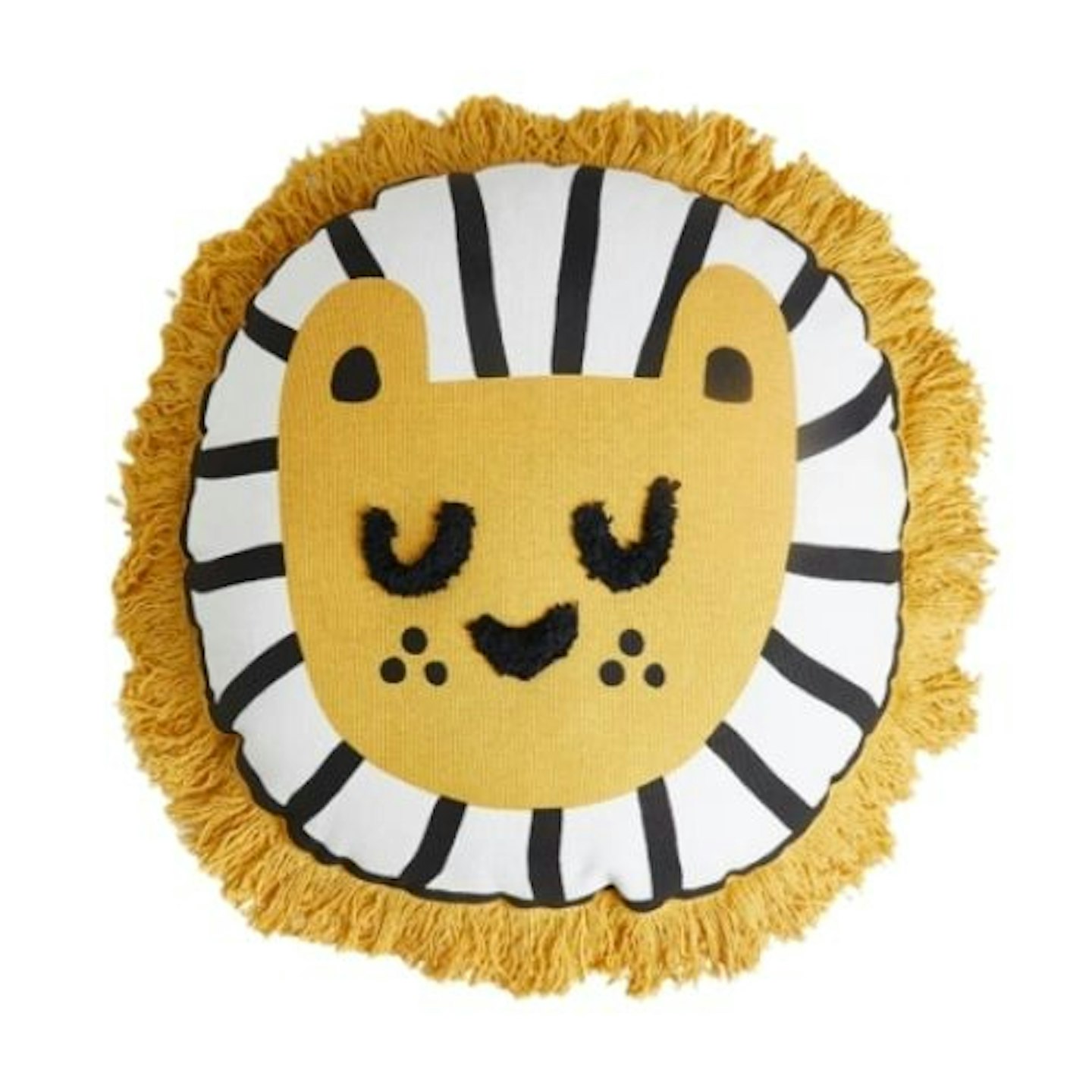 Pure cotton lion embroidered cushion