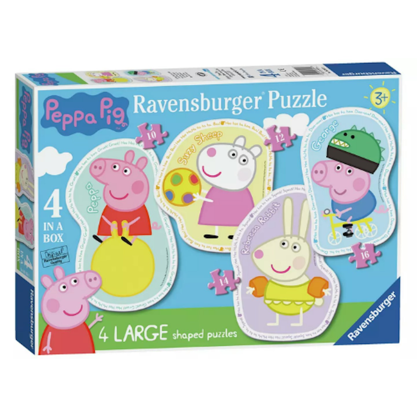 Ravensburger Peppa Pig 4 Large Shaped Jigsaw Puzzles