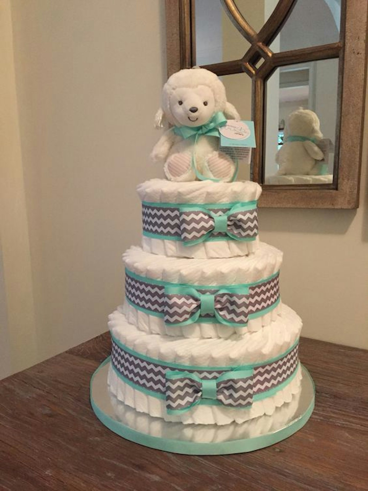 Sheep nappy cake