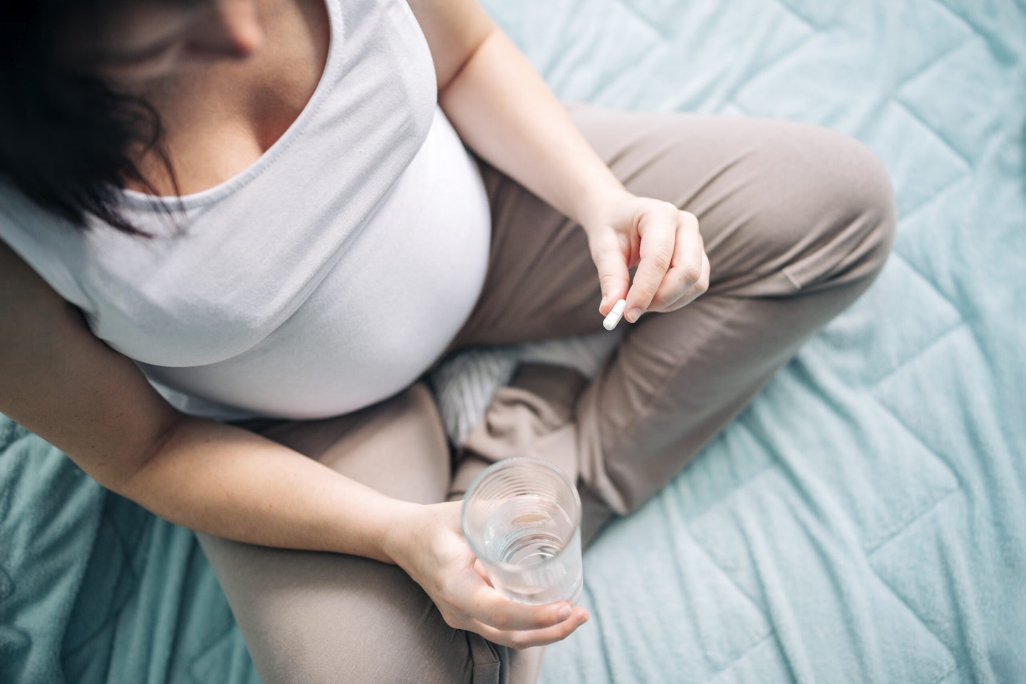 pregnant woman taking medication