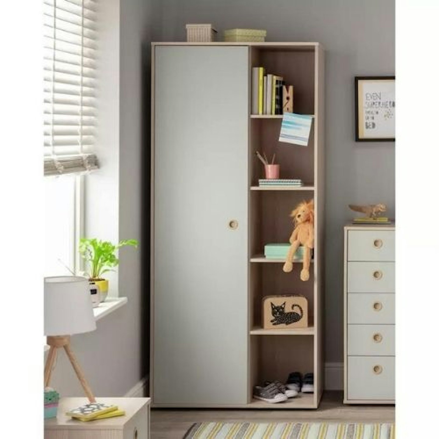 Habitat Camden 1 Door Shelved Wardrobe