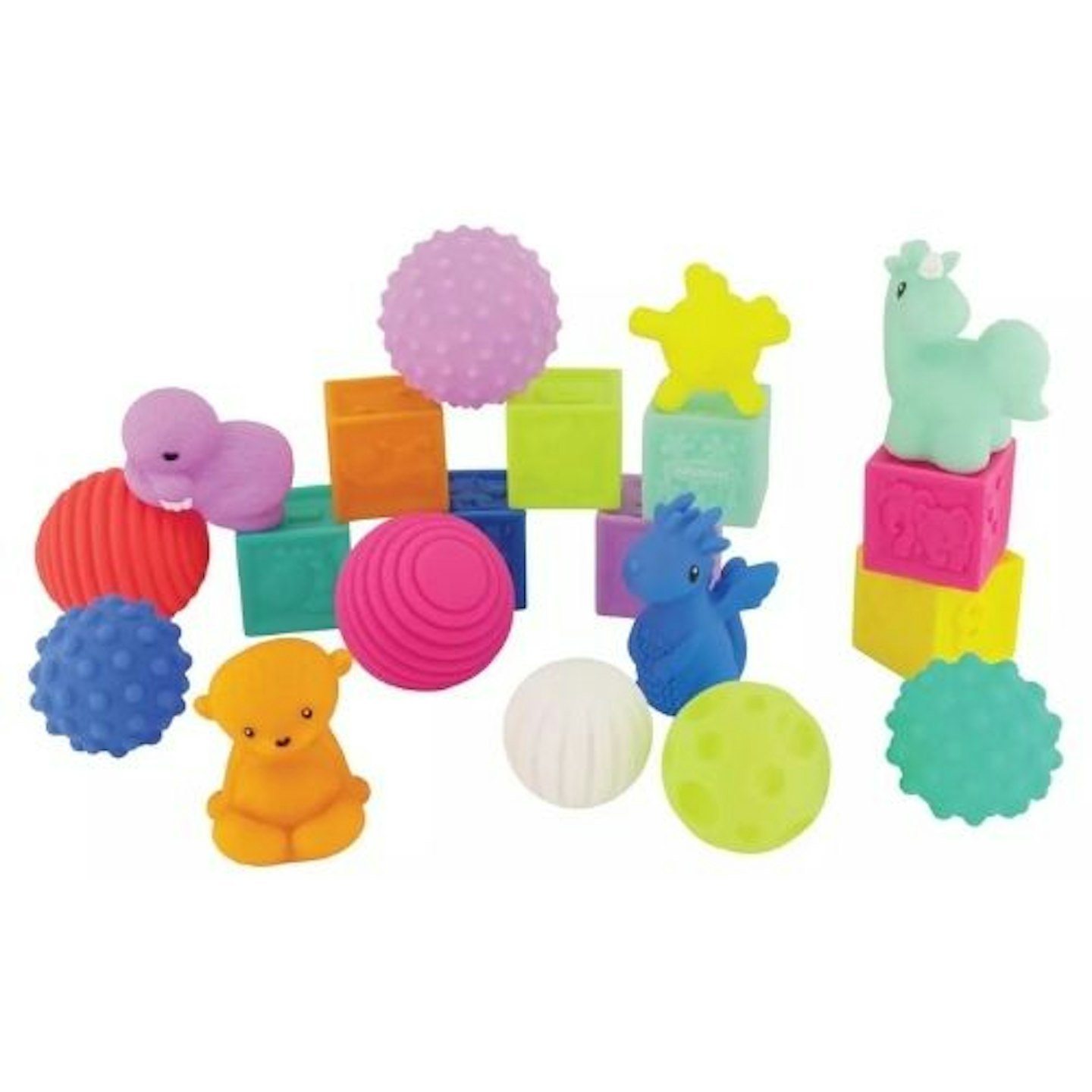 Infantino Playtime Pals & Sensory Shapes Activity Toy Set