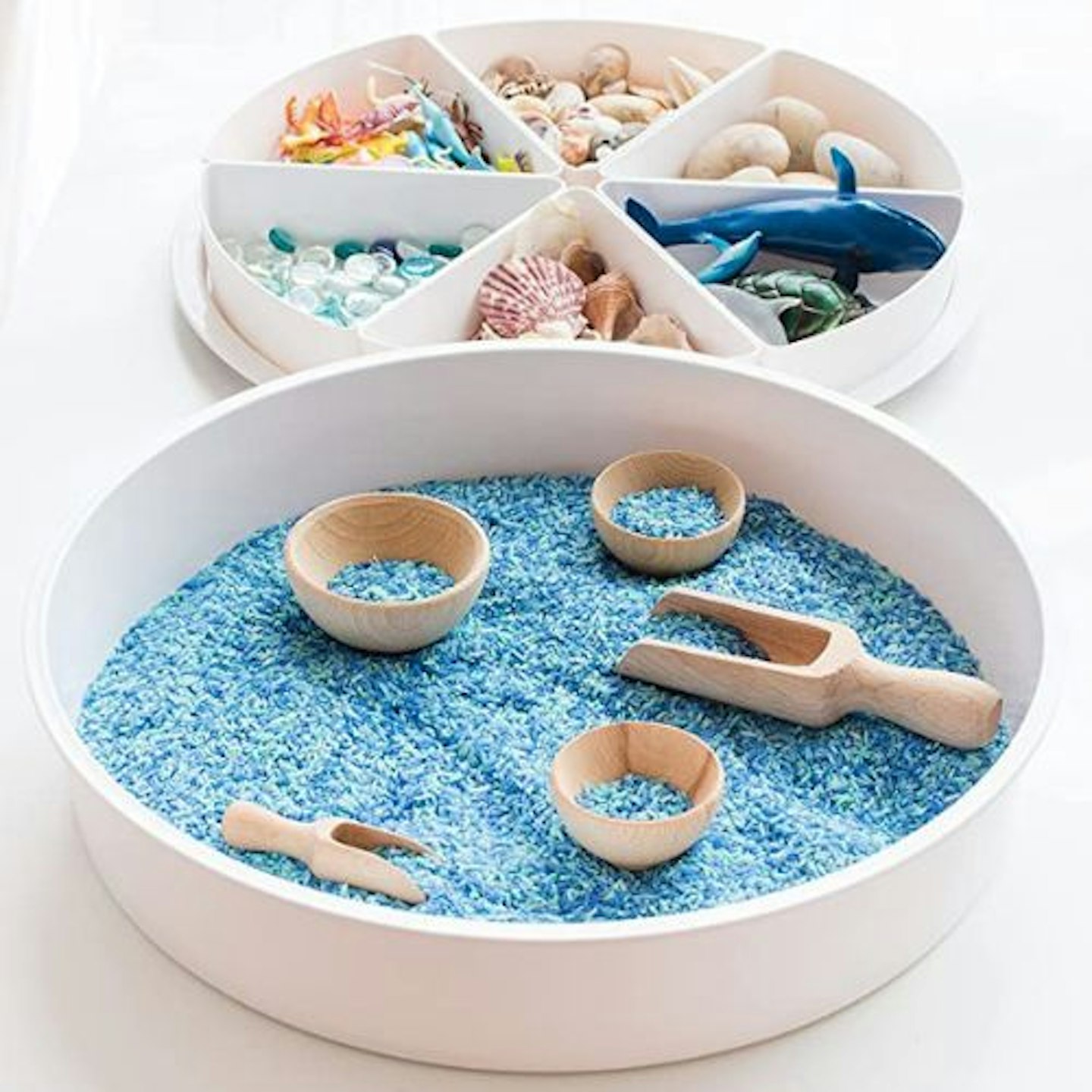 Inspire My Play - Tuff Tray with Lid and 6 Storage Inserts