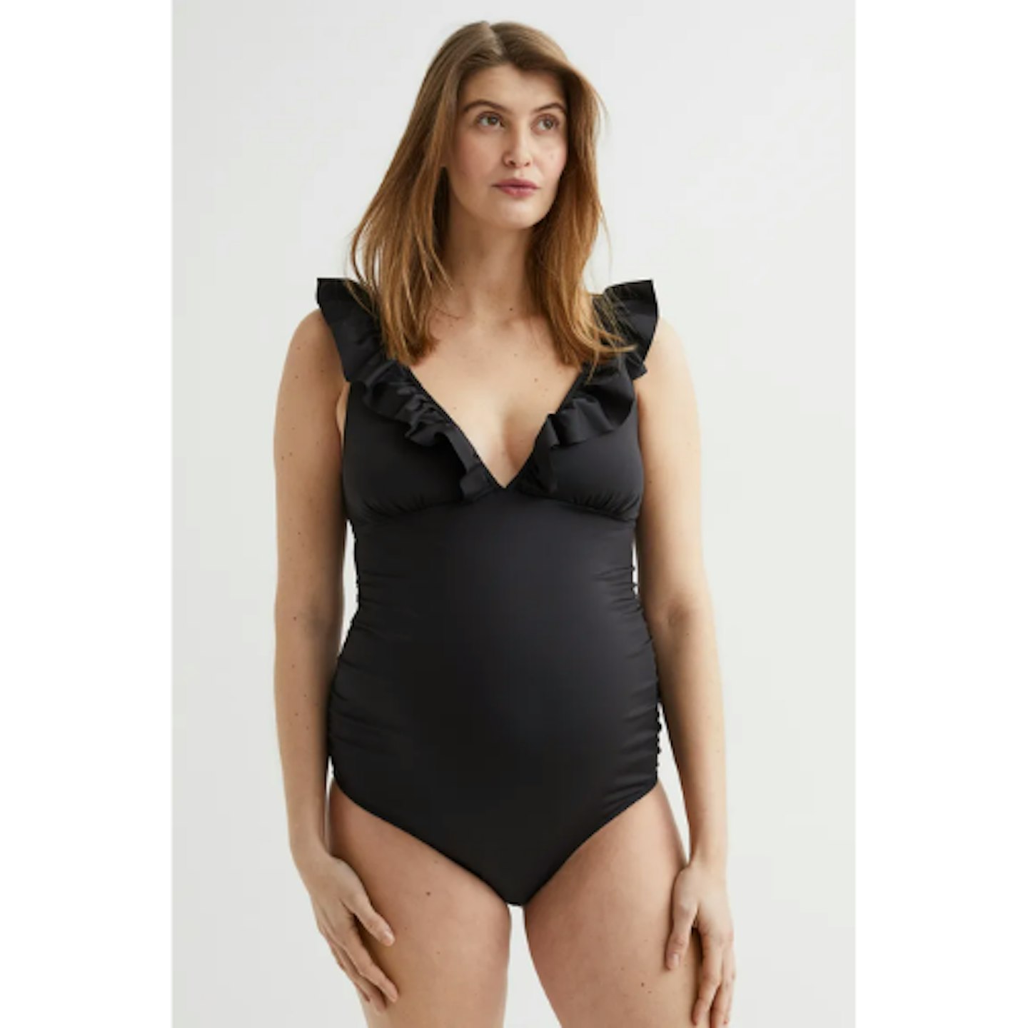 MAMA Flounce-trimmed swimsuit