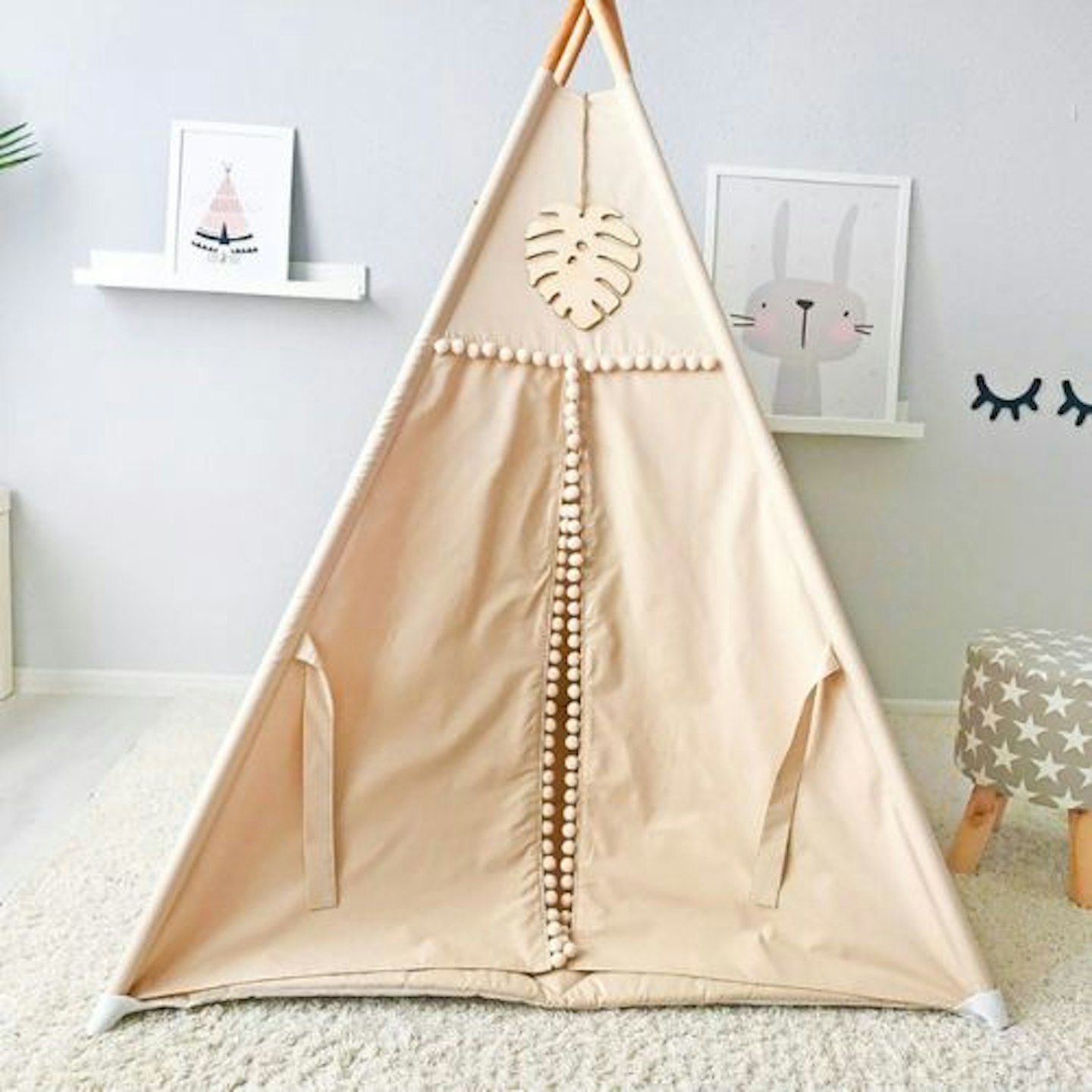 Vanilla Queen Triangular Play Tent