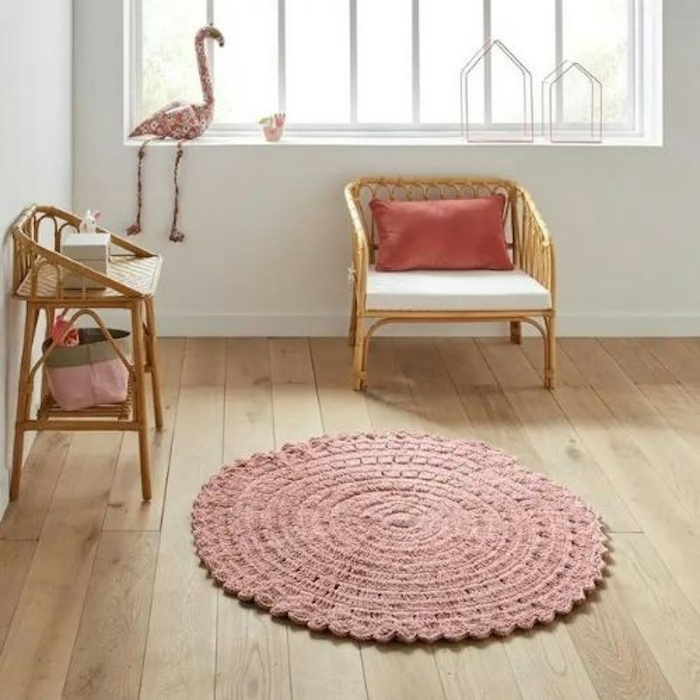 Wiku Round Crochet Rug