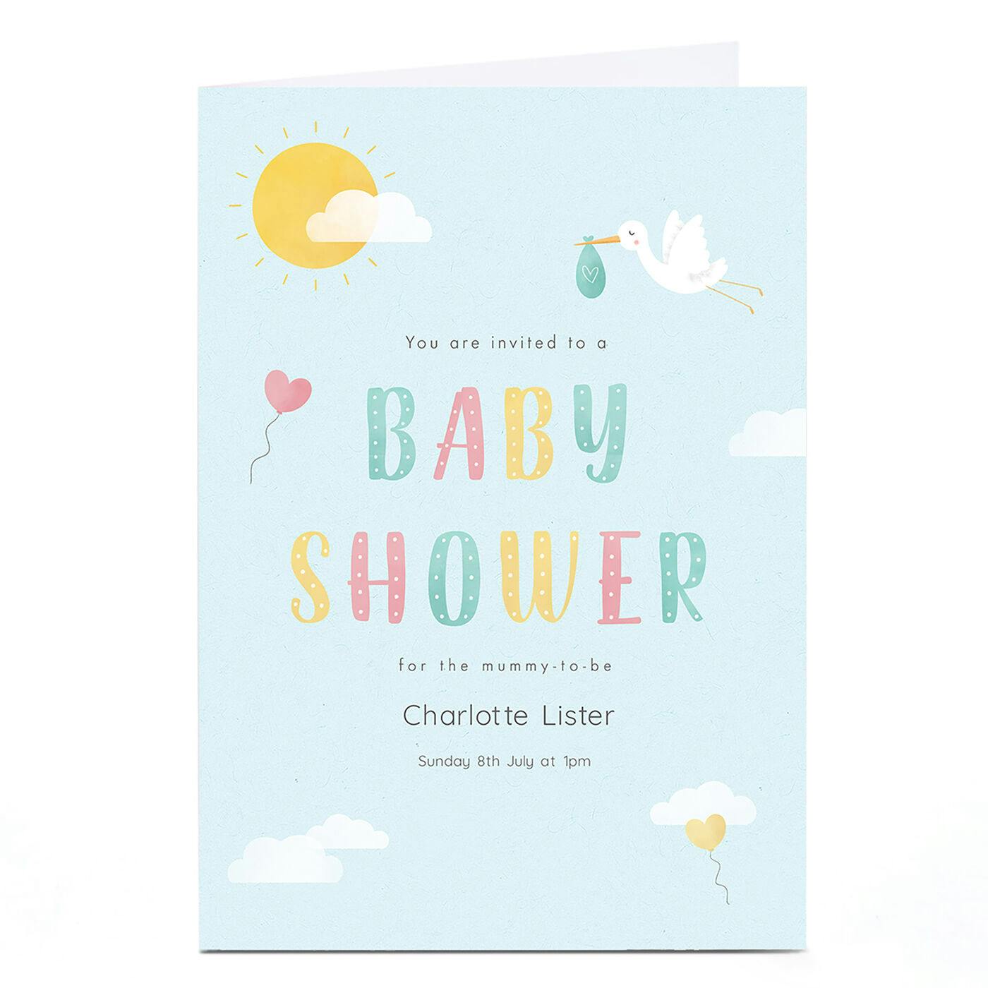 Pajama baby hot sale shower invitations