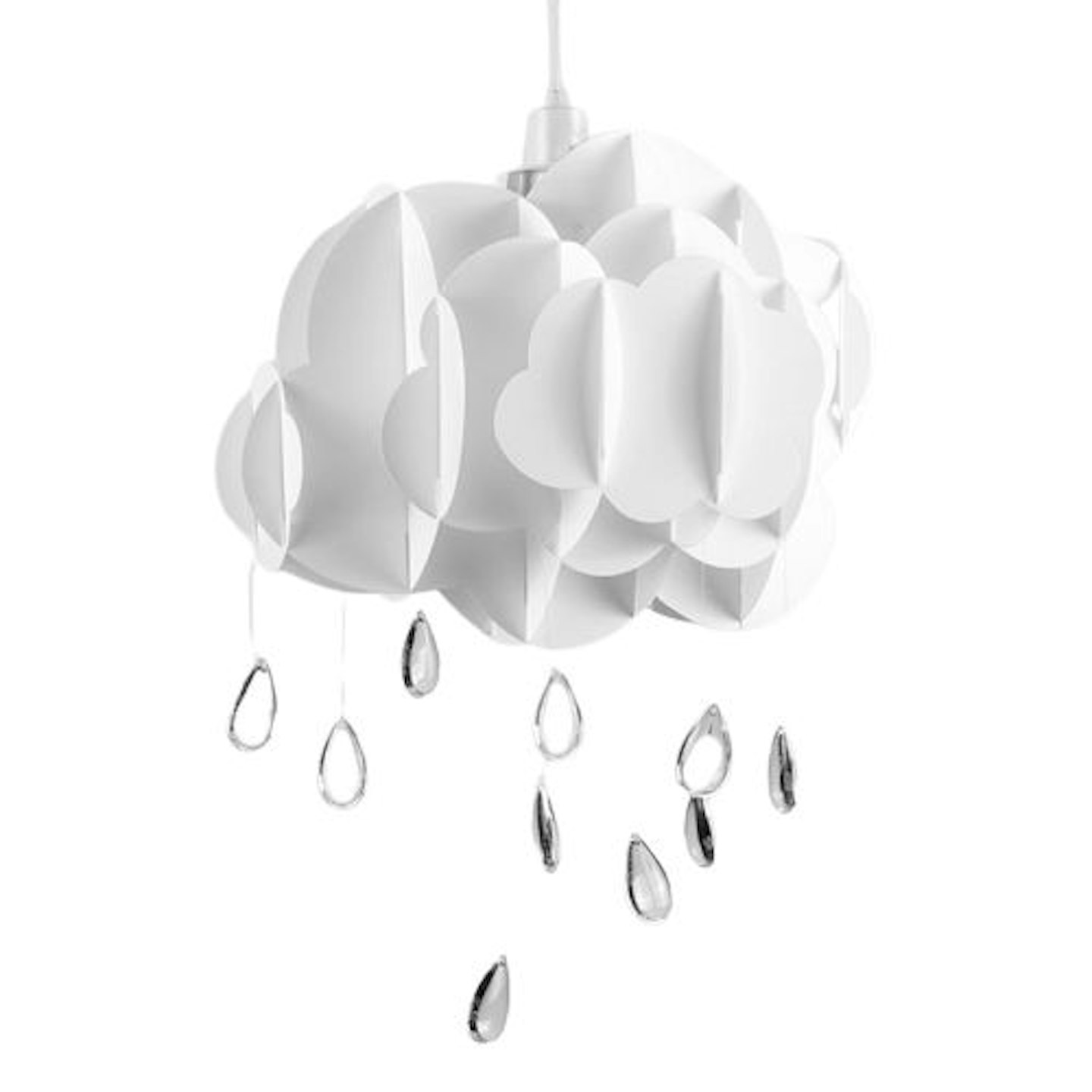 Cloud and Raindrop Pendant Shade