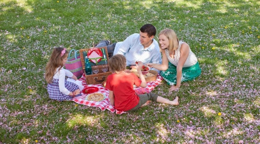Cute Kids Picnic Blanket & Baby Beach Blanket Extra Large Outdoor Mat for Camping Machine Washable Picnic Blanket Waterproof Foldable & Sandproof Compact Foldable Portable Family Park Blanket 