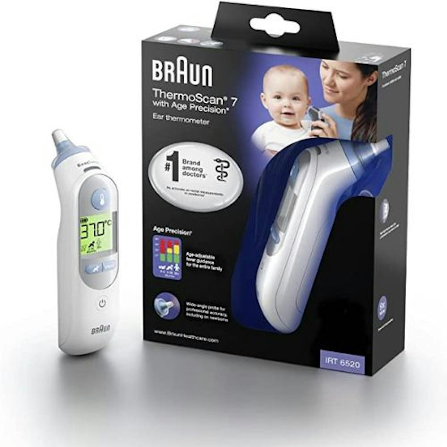 Braun Healthcare ThermoScan 7 Ear thermometer with Age Precision