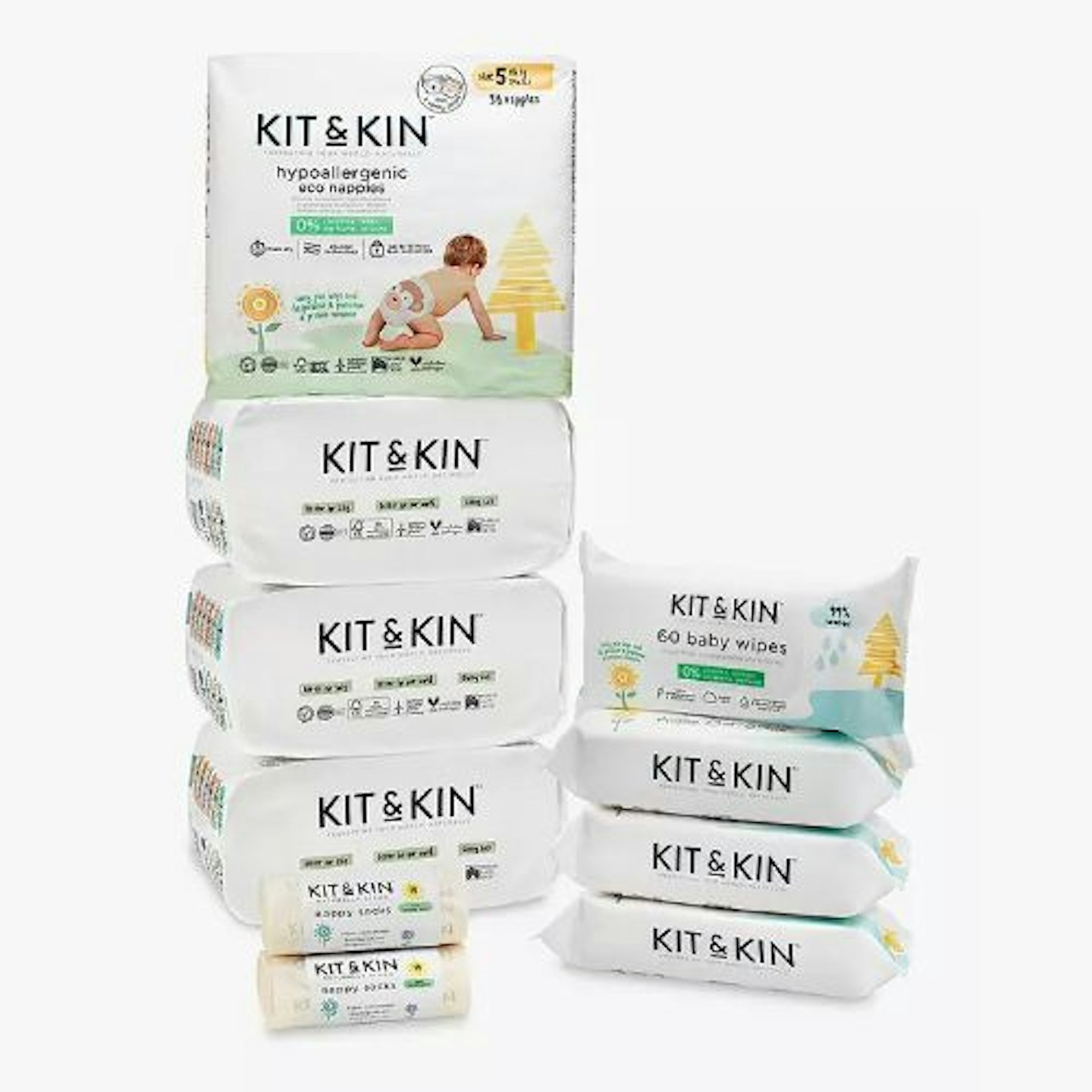 Kit & Kin Essentials Nappy Starter Bundle Pack