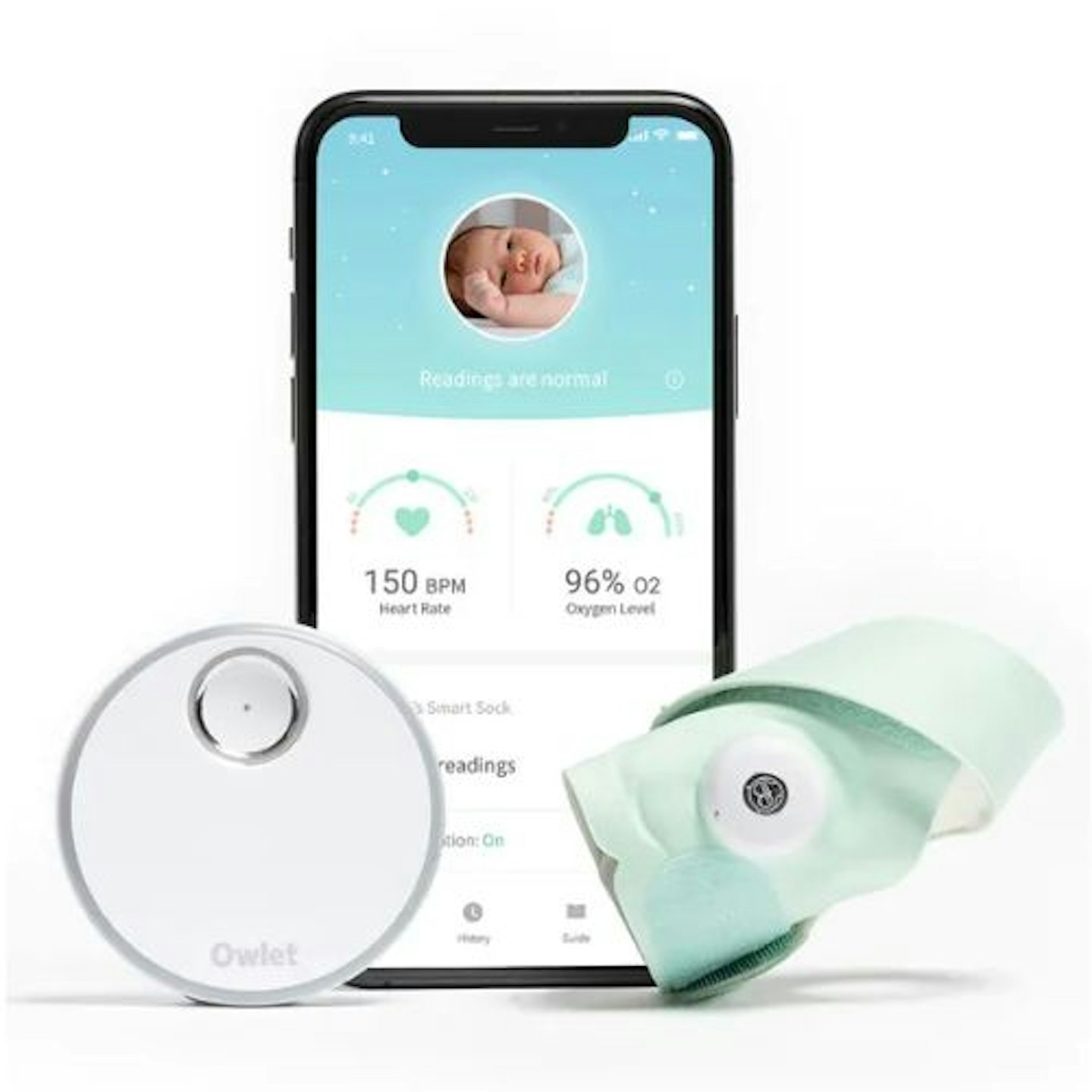 Best baby breathing monitor Owlet Smart Sock Baby Monitor 3