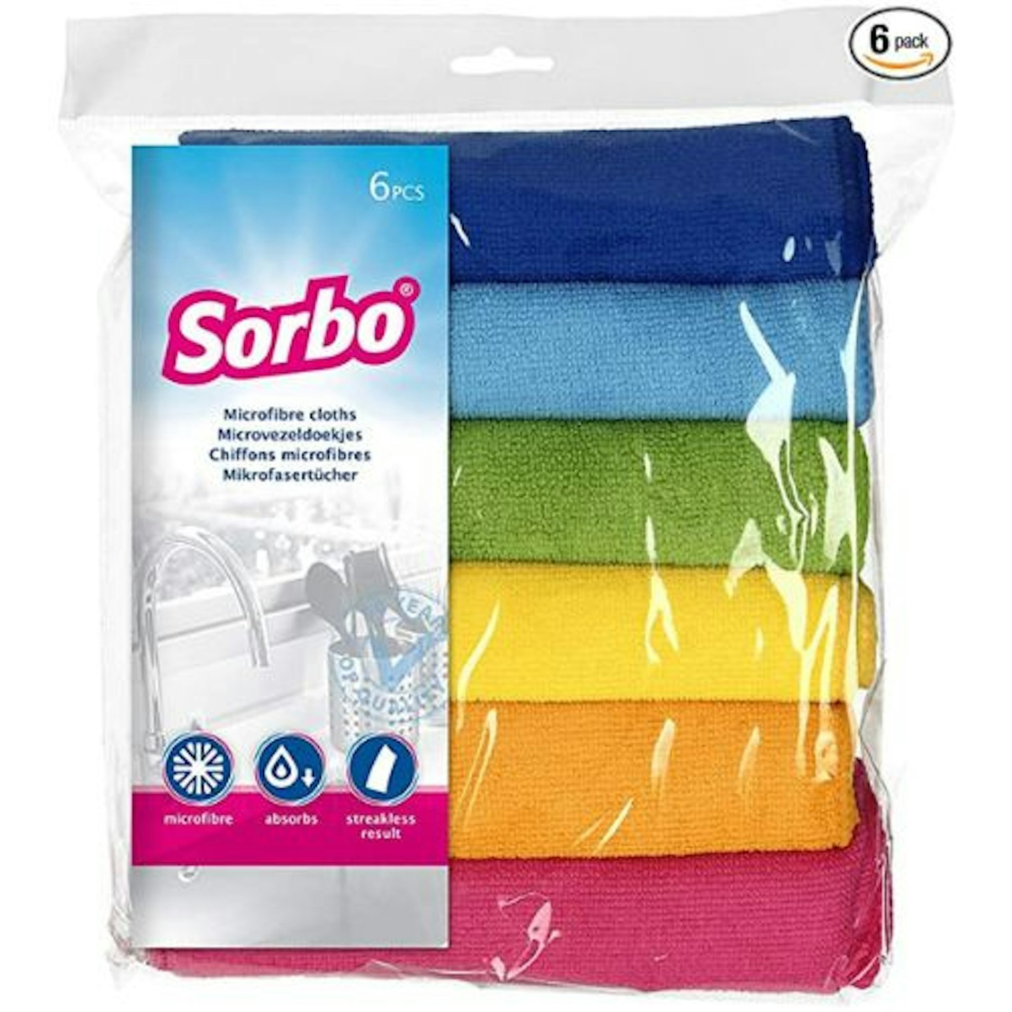 Sorbo 6 Pack Extra Large Microfibre Cleaning Cloths