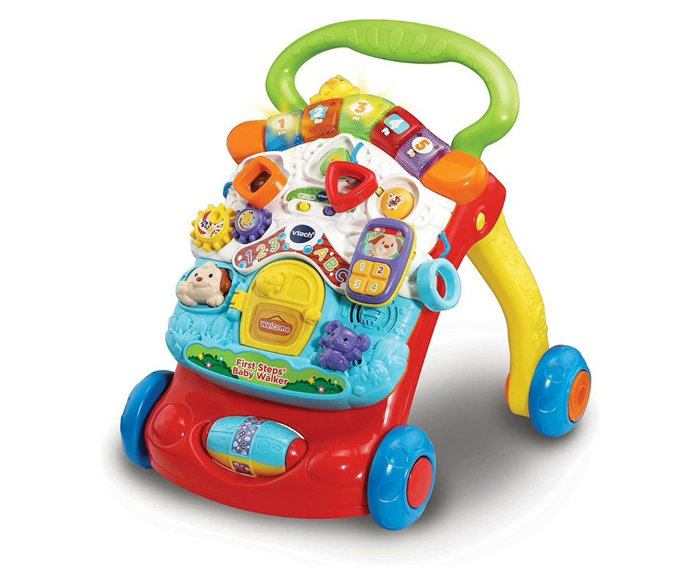 2in1 Baby Walker First Steps Activity Bouncer Musical Toys Car Along Ride  On Go