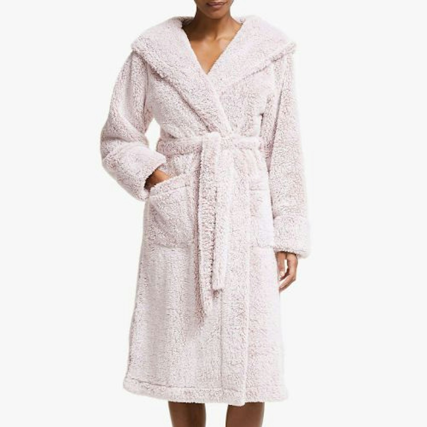 John Lewis & Partners Hi Pile Fleece Robe