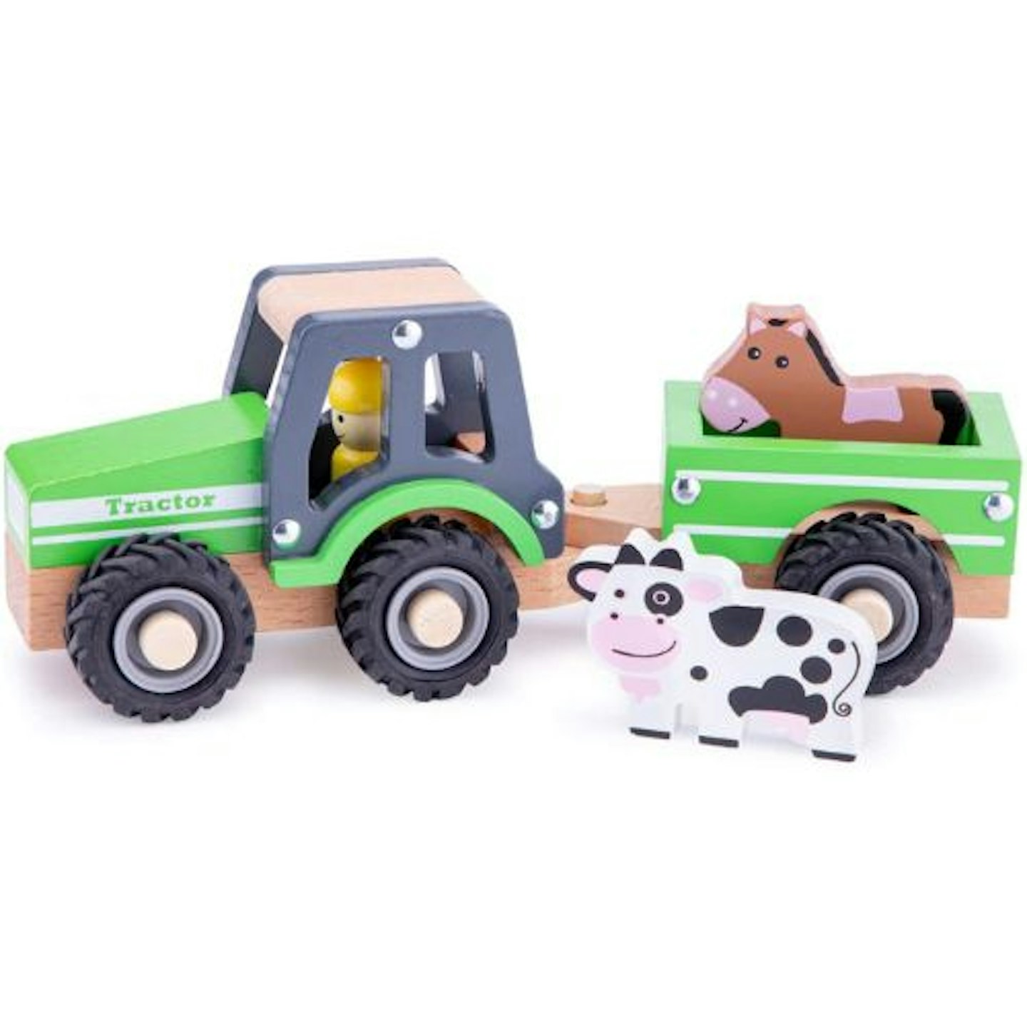 New Classic Toys 11941 Wooden Tractor