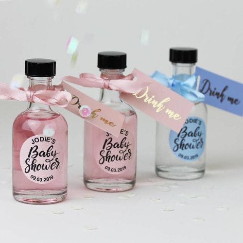 Pink baby hot sale shower favours