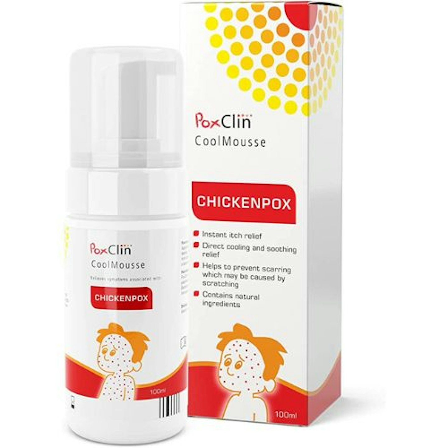 PoxClin CoolMousse Chicken Pox Treatment for Children
