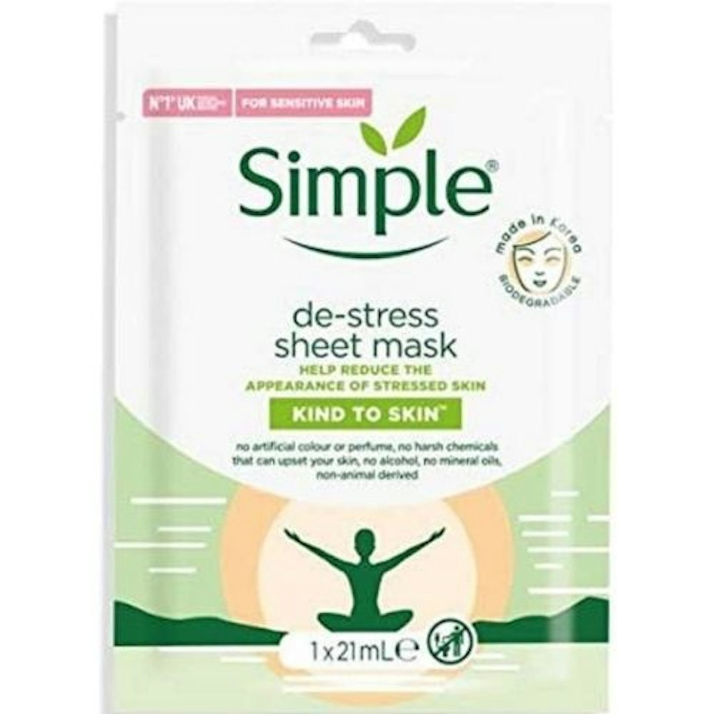 Simple Kind to Skin De-Stress Sheet Mask