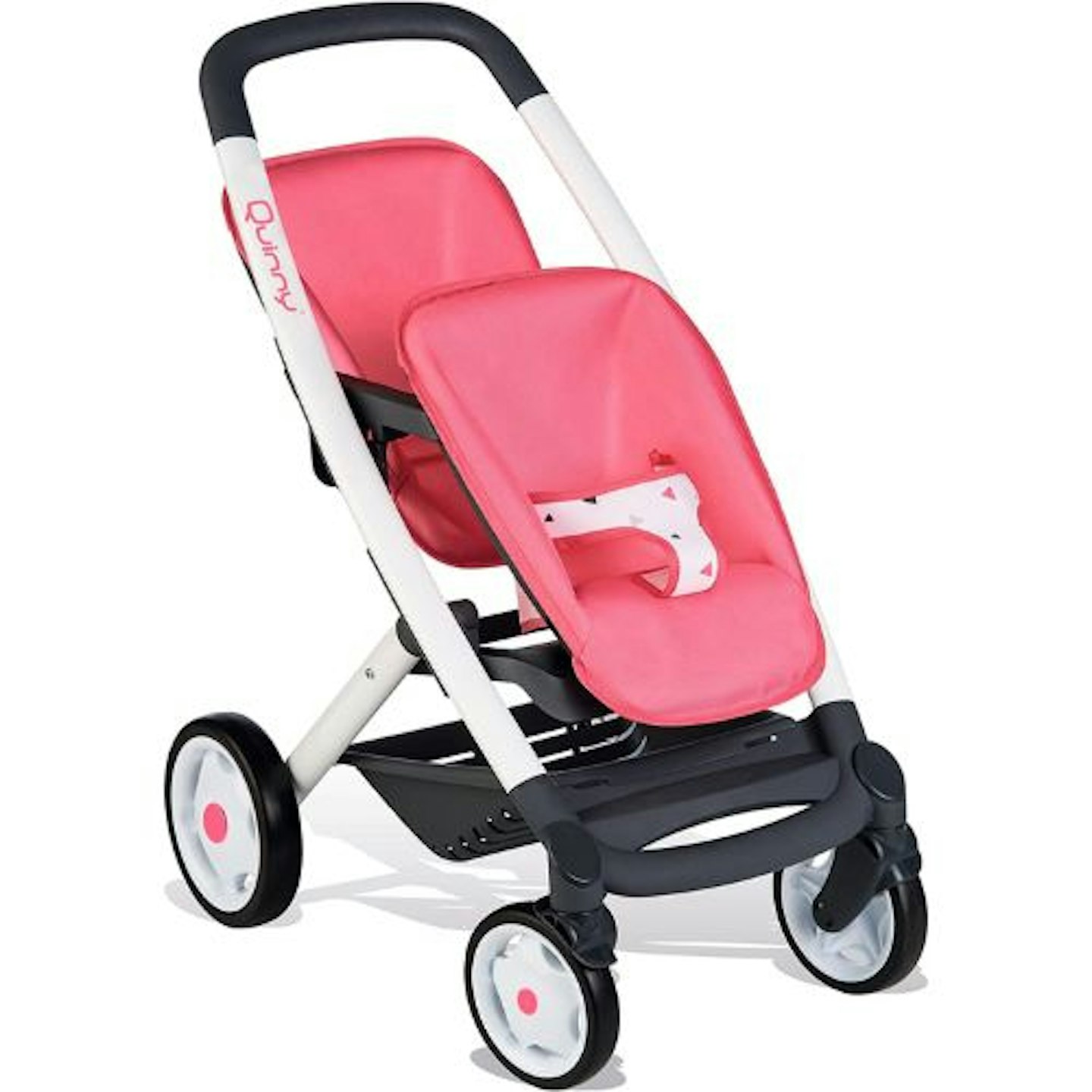 Smoby 253298 Pink Wheel Maxi-COSI & Quinny Twin Pushchair