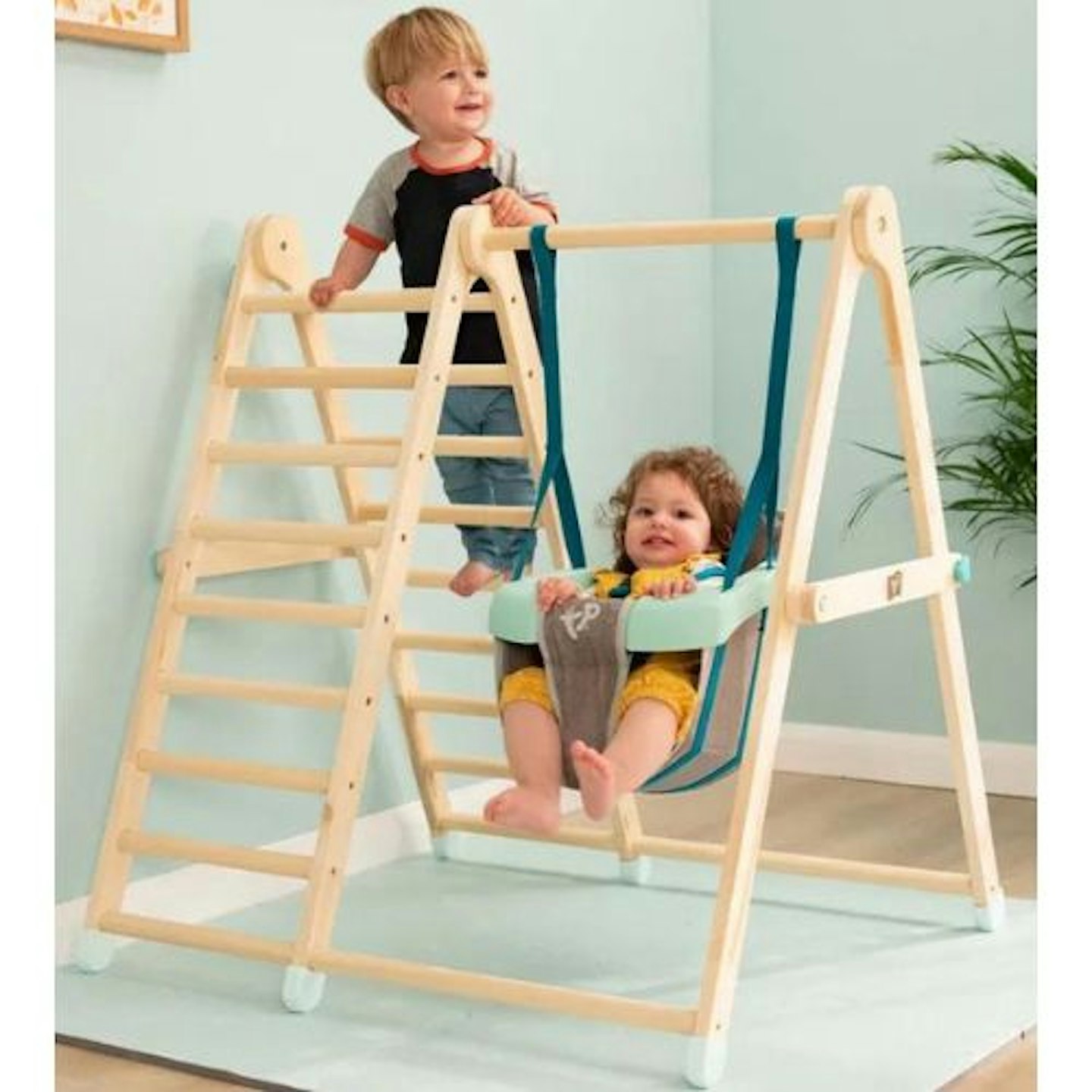 TP Toys Active Tots Wooden Swing & Climb Frame