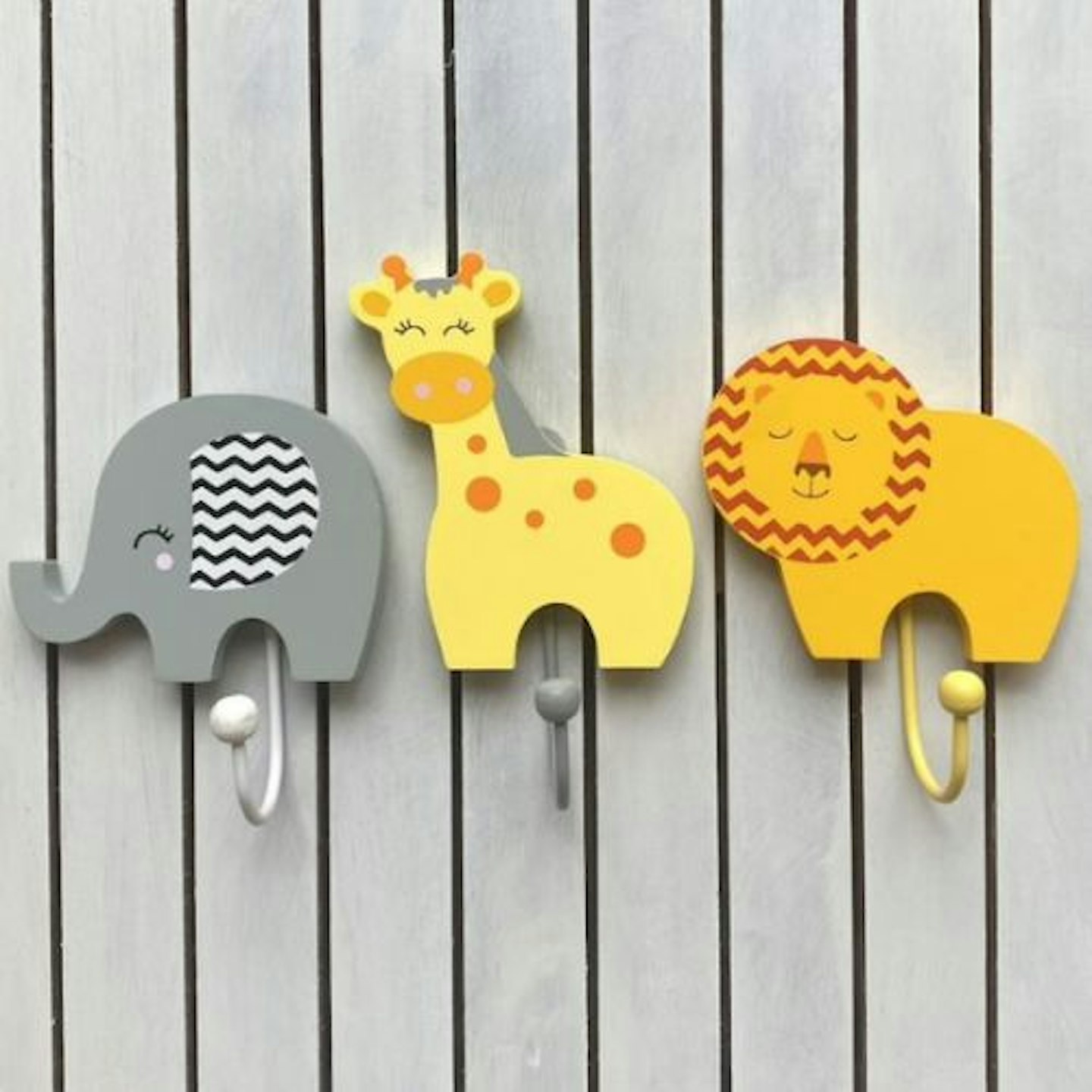 TinkieToys Wooden Safari Coat Hooks