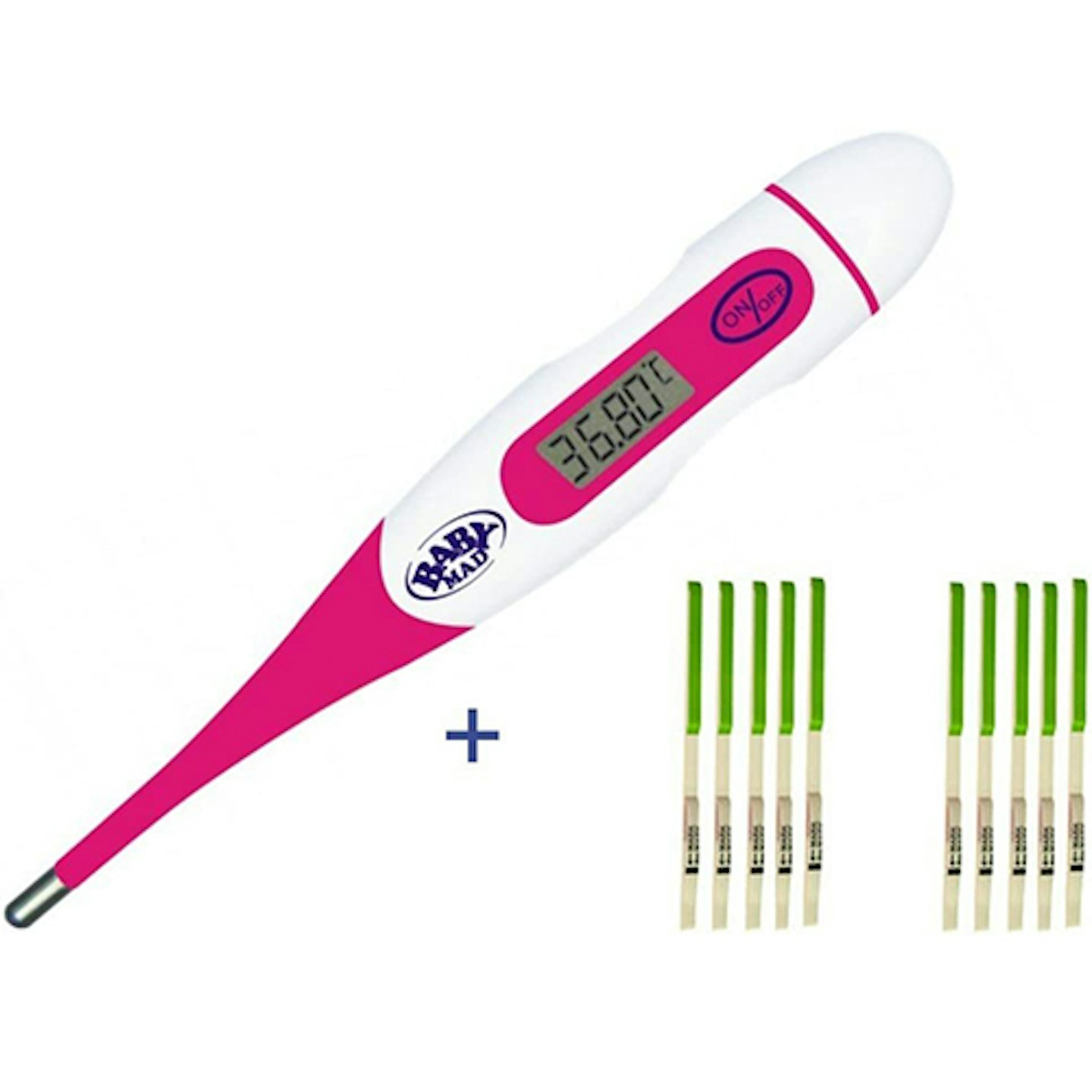 BabyMad Basal Thermometer and 30 x Ovulation Tests