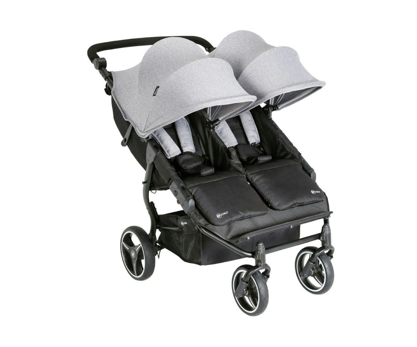 Best cheap double stroller My Child Easy Twin Double Stroller with 2 Carrycots