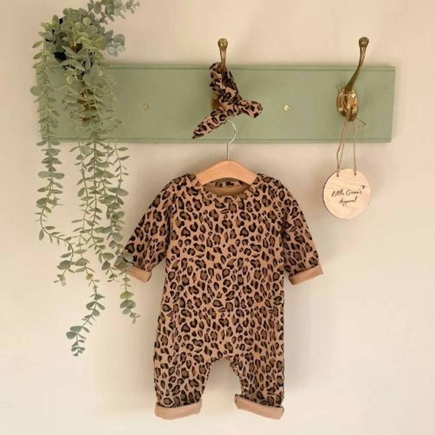 Leopard-print Romper