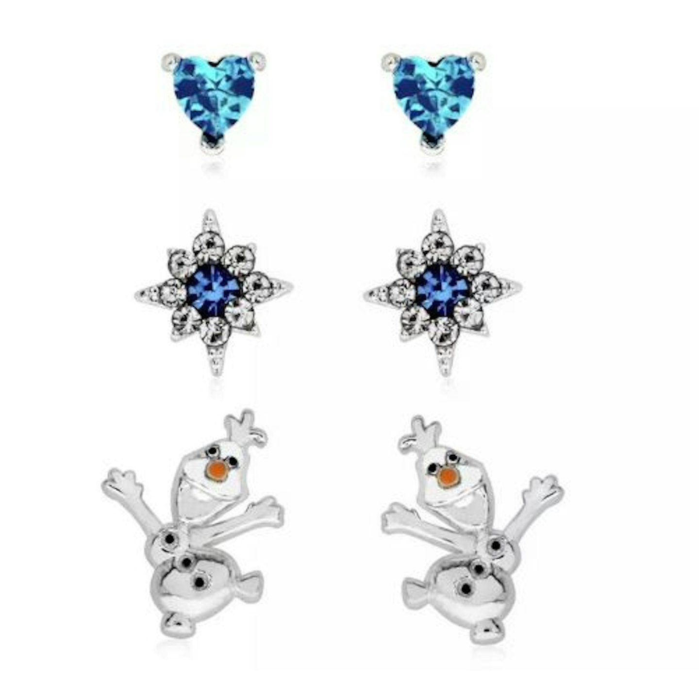 Disney Frozen Silver Coloured Olaf Stud Earrings