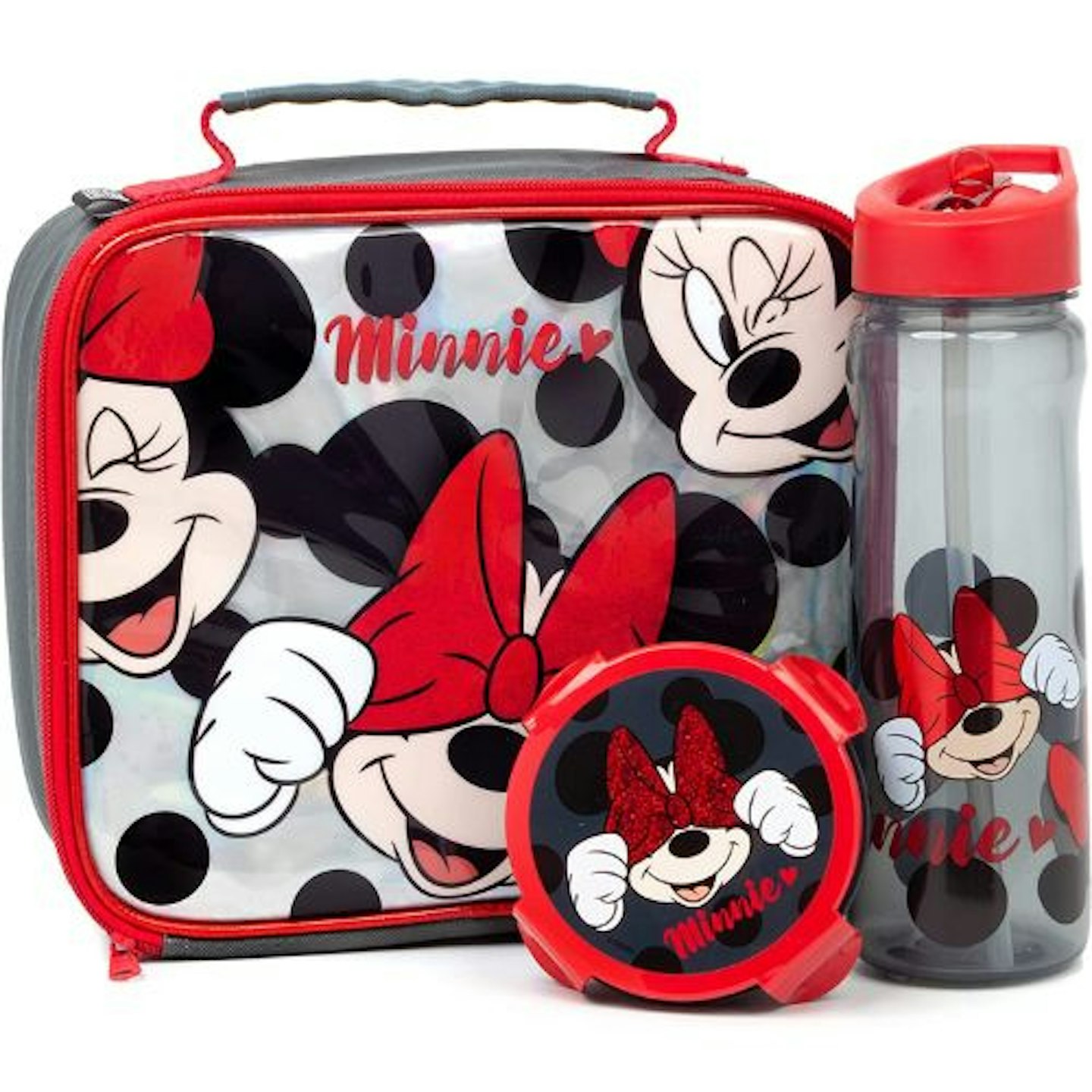 Disney Minnie Mouse Lunch Box 3 Piece Set - lunchboxes for kids