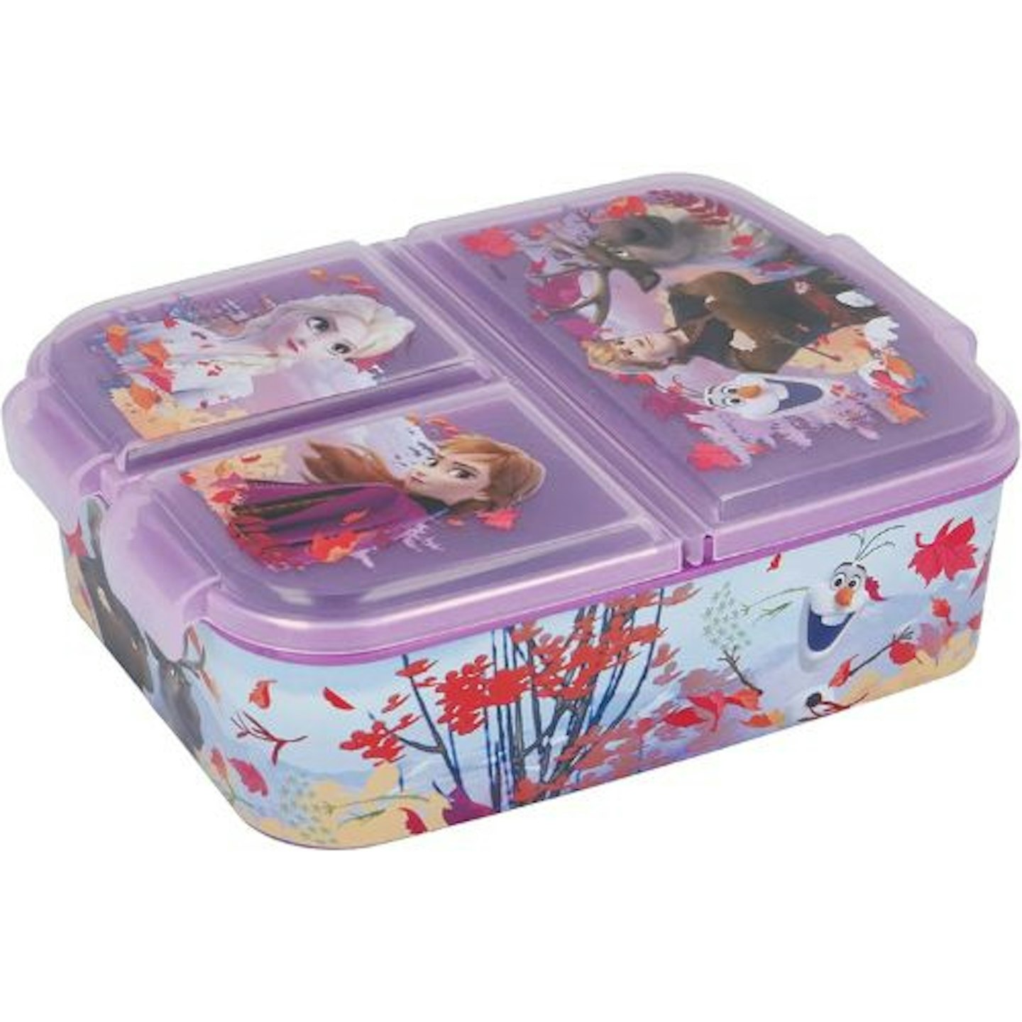 FROZEN 2 - DISNEY Kids Children’s 3 Compartment Sandwich Lunch Box