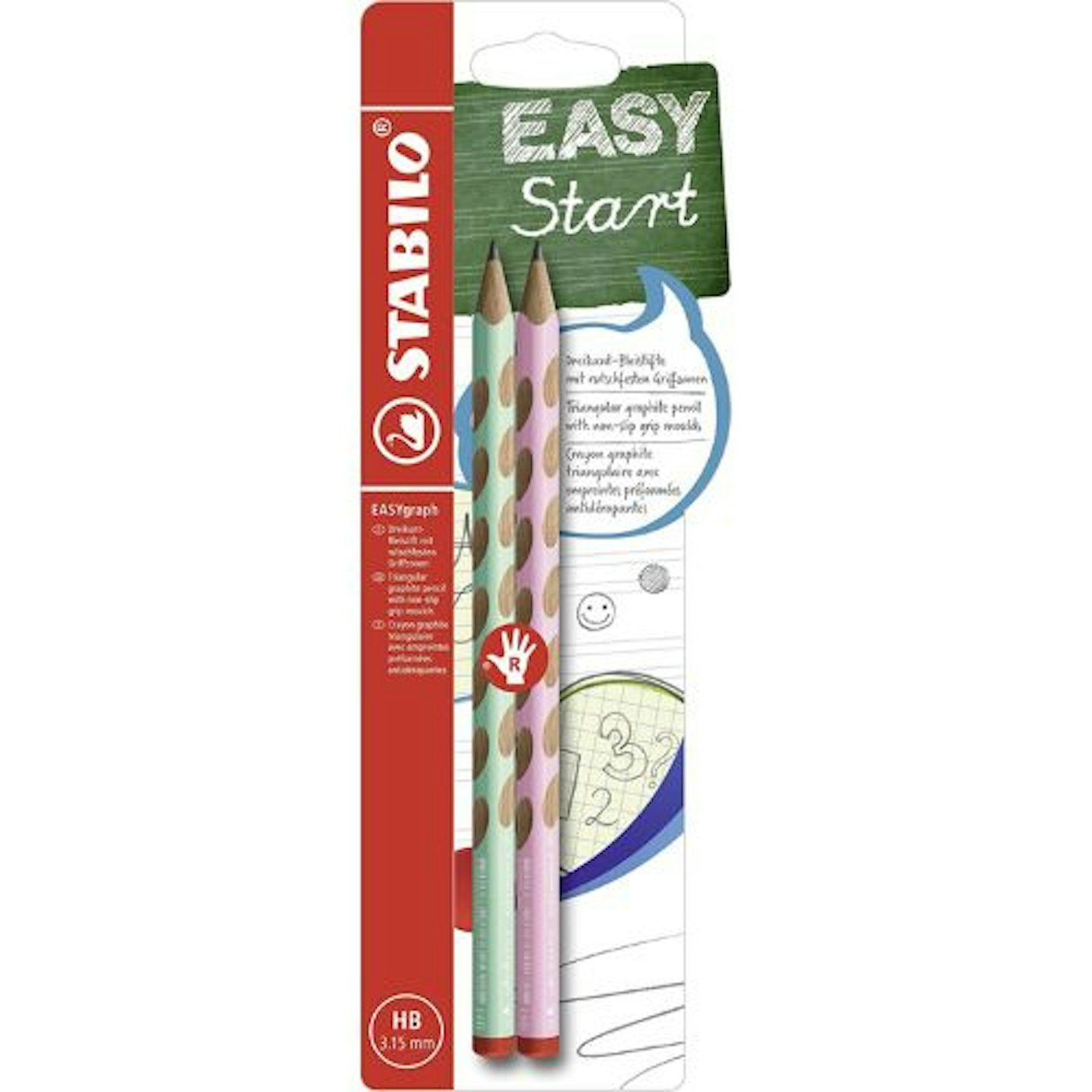 Handwriting Pencil - STABILO EASY graph Pastel HB