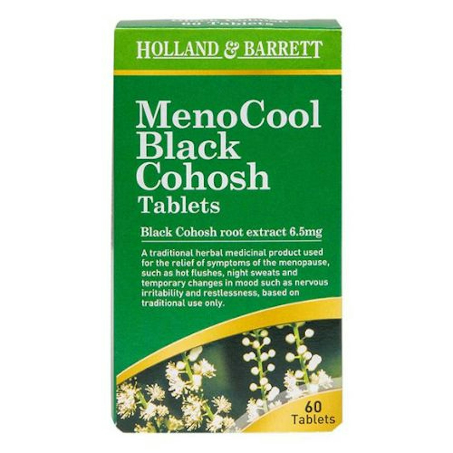 Holland & Barrett MenoCool Black Cohosh 60 Tablets