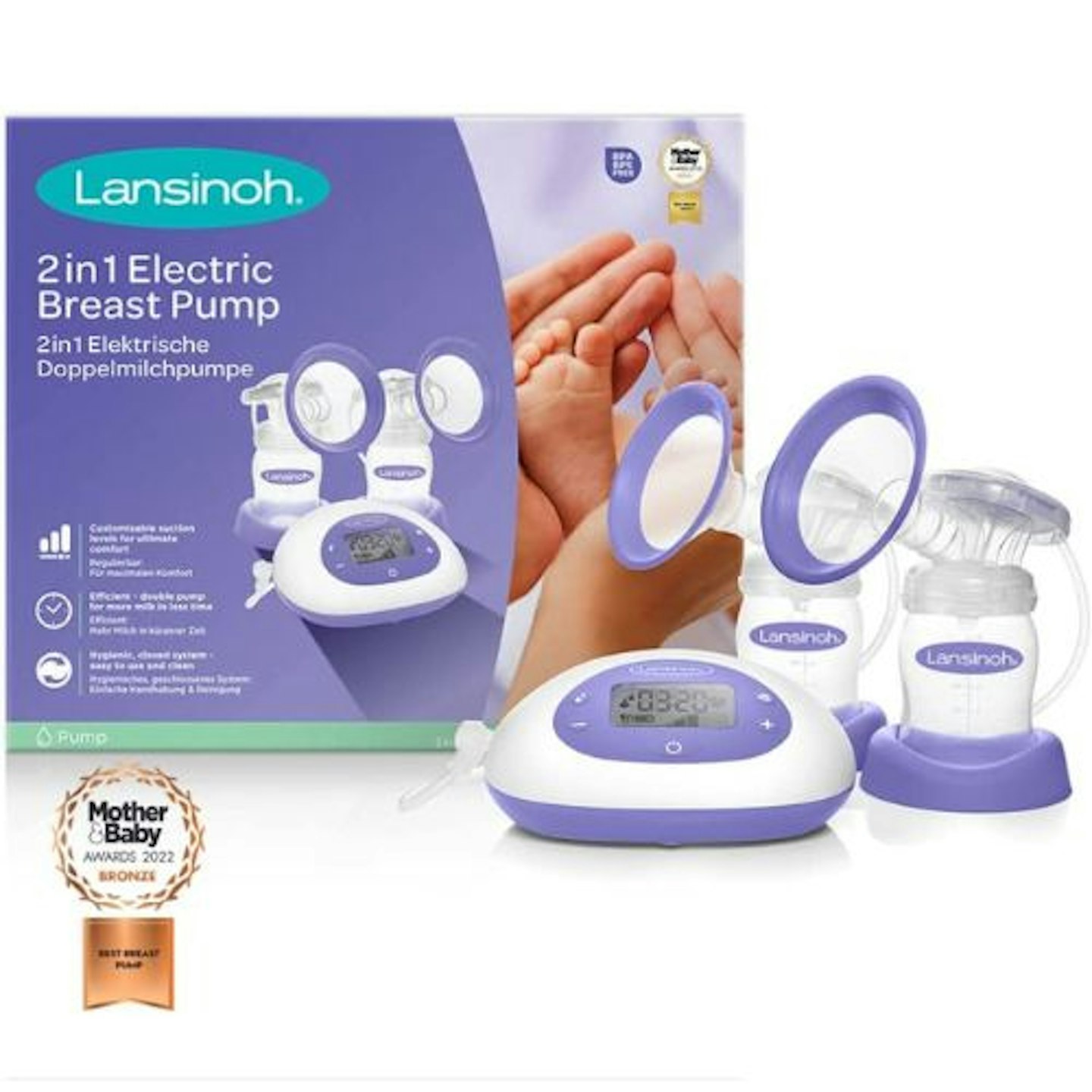 Lansinoh Breast Pump 2-in-1 Double Electric Breast Pump