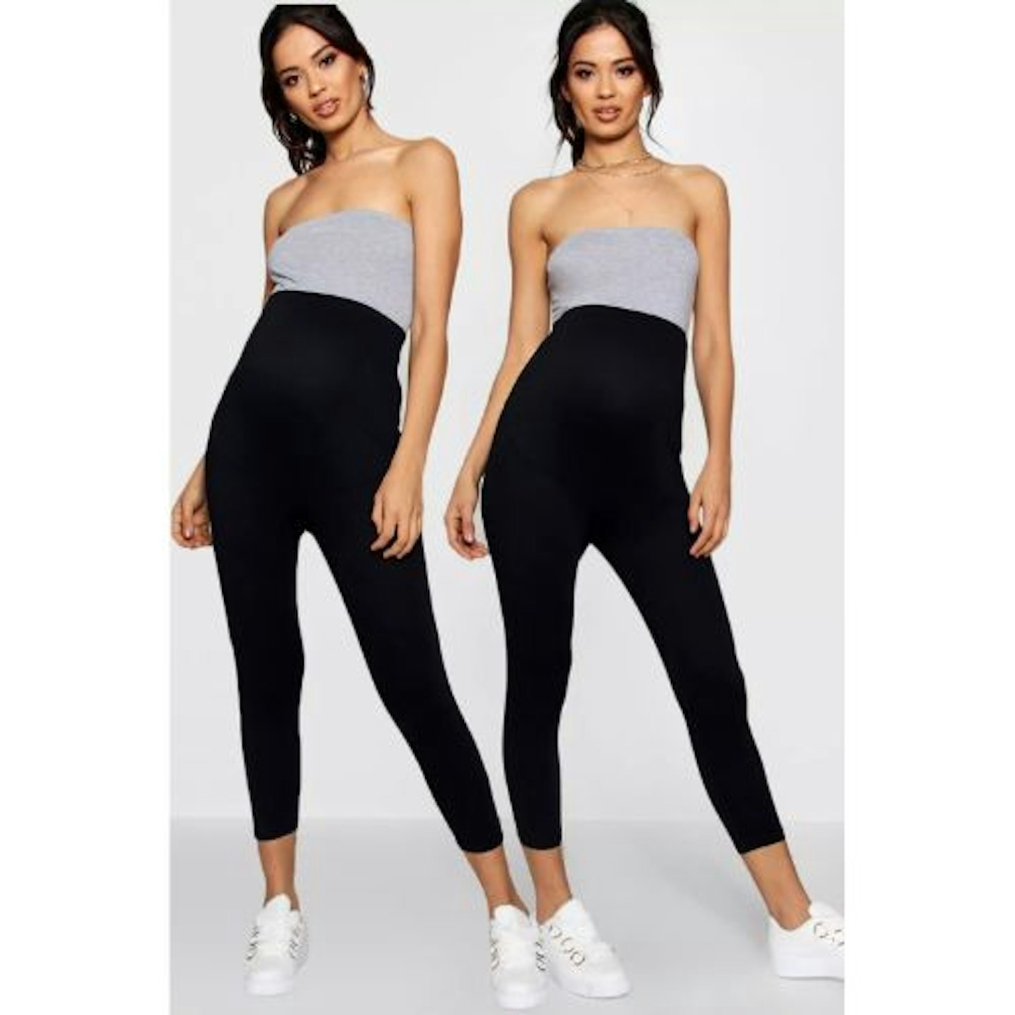 Maternity 2 Pack Cropped Over Bump Leggings