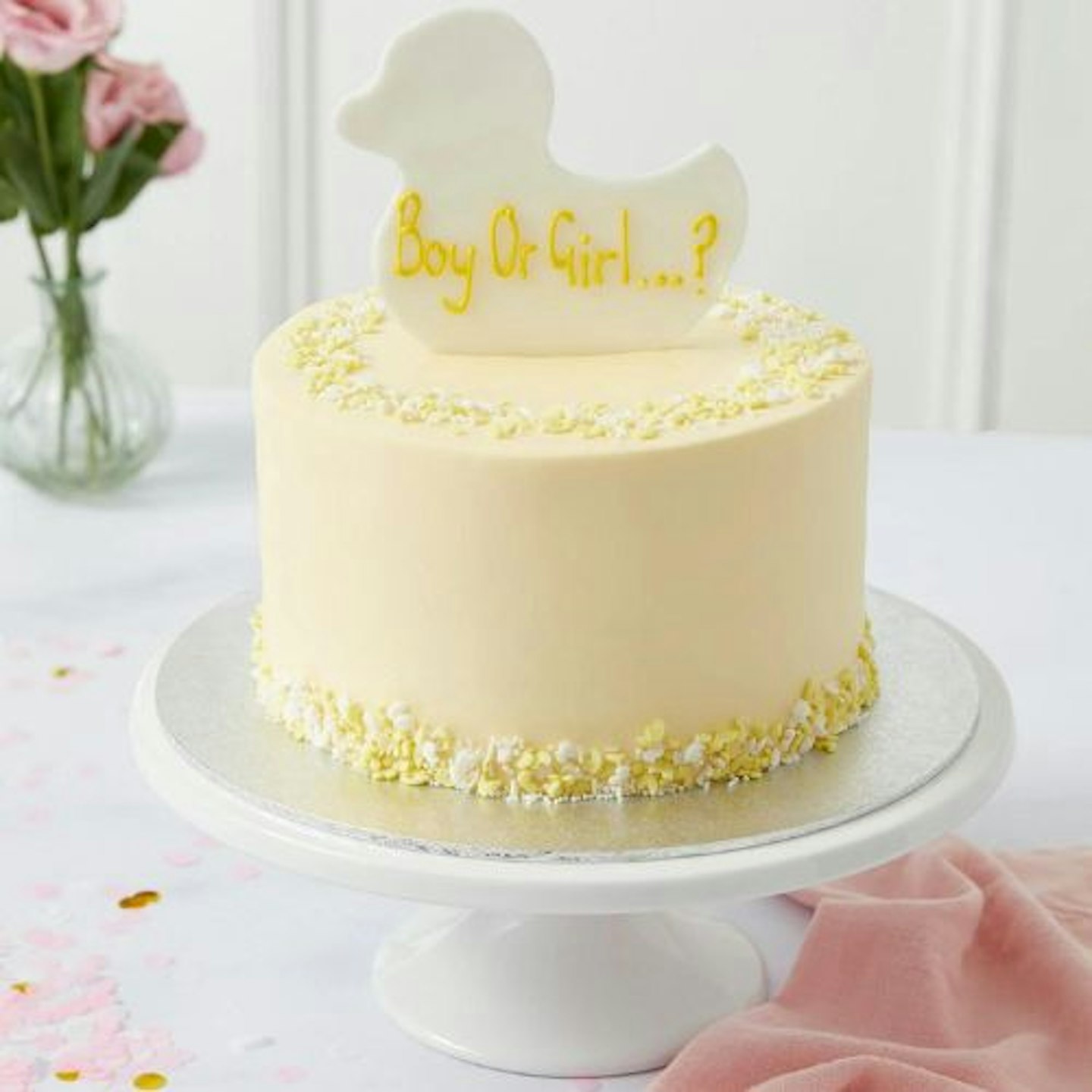 Personalised Gender Reveal Cake - Girl