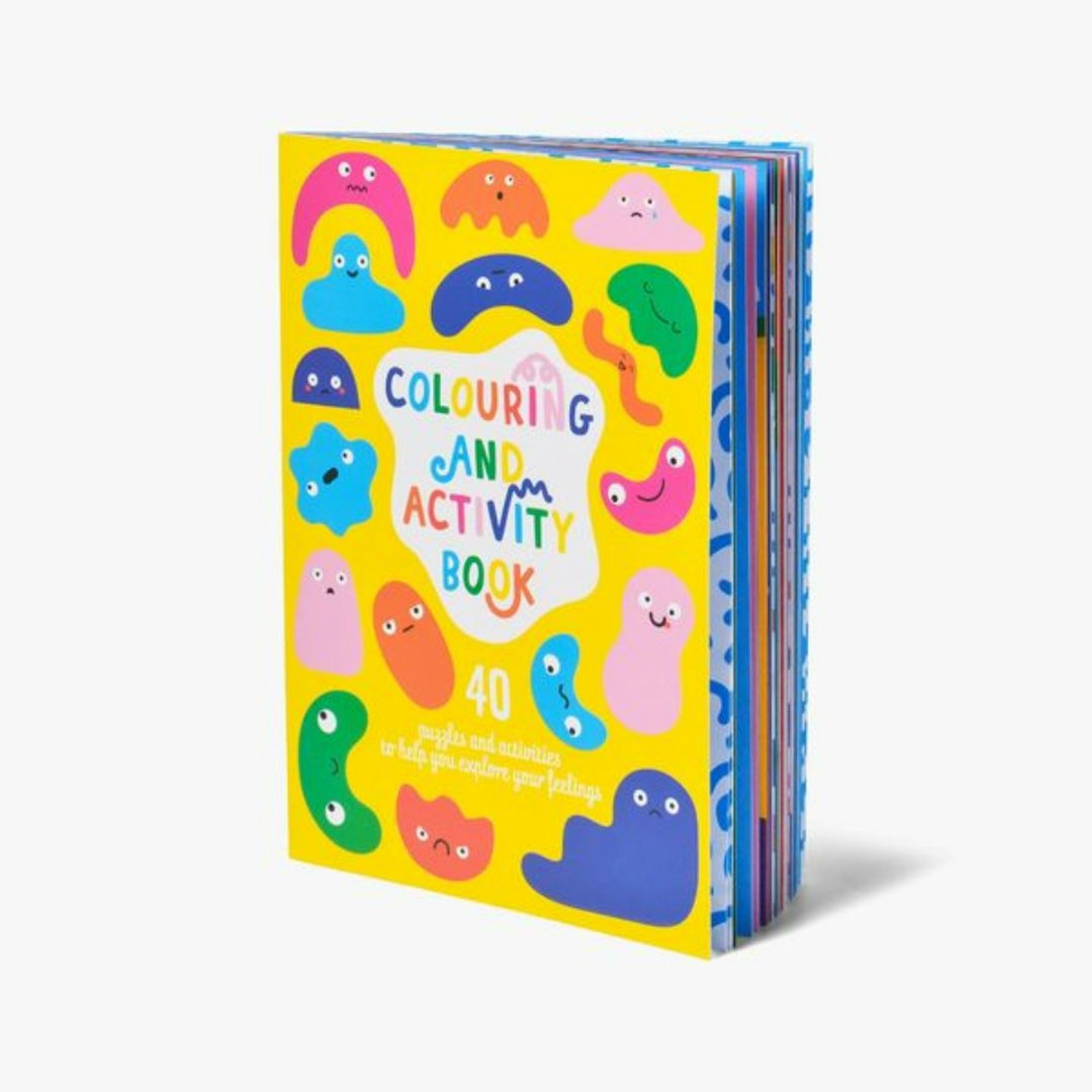 Yellow Kids Colouring and Activity Book