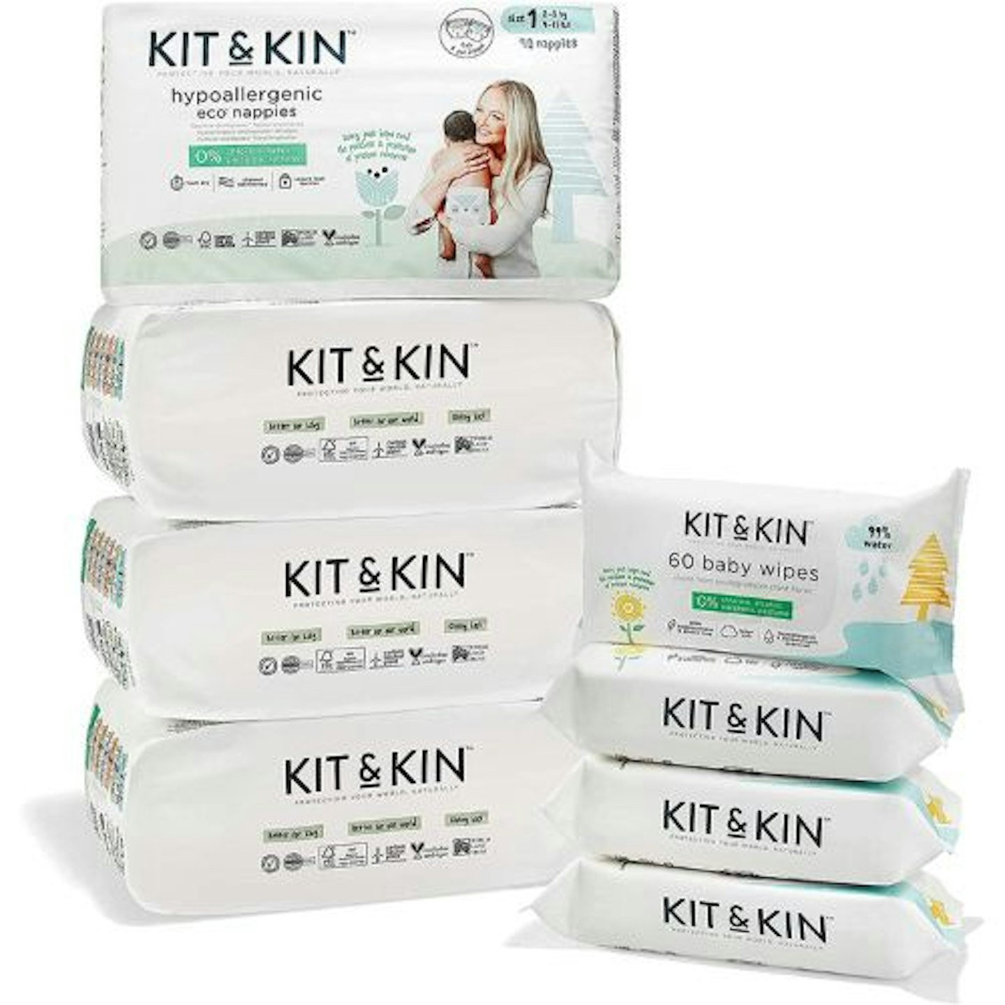 Kit & Kin Premium Eco-Friendly and Sustainable Starter Pack Bundle 