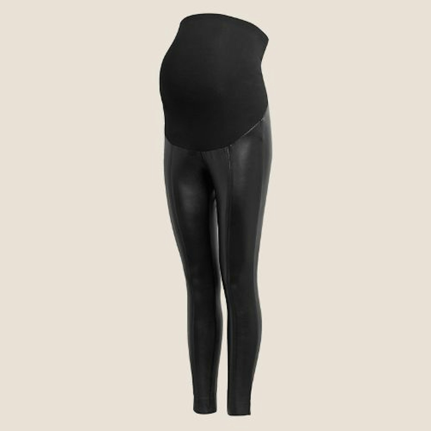 M&S Collection Maternity Leather Look Over Bump Leggings