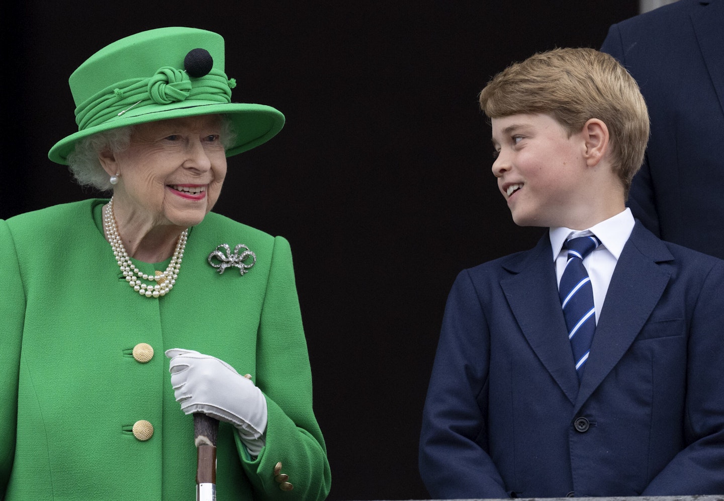 Queen Elizabeth II and Prince George