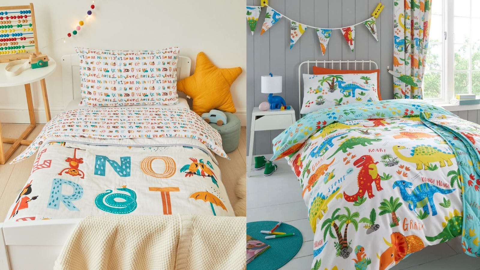 Childrens double hotsell dinosaur bedding