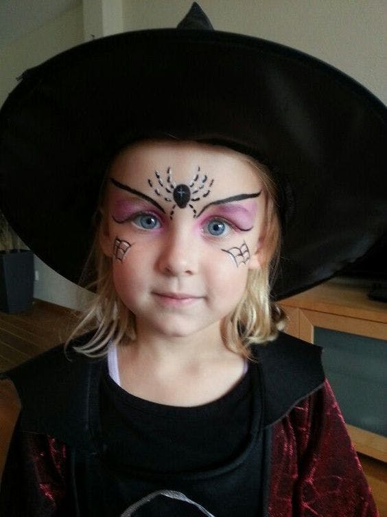 Witch face paint How to guide and ideas