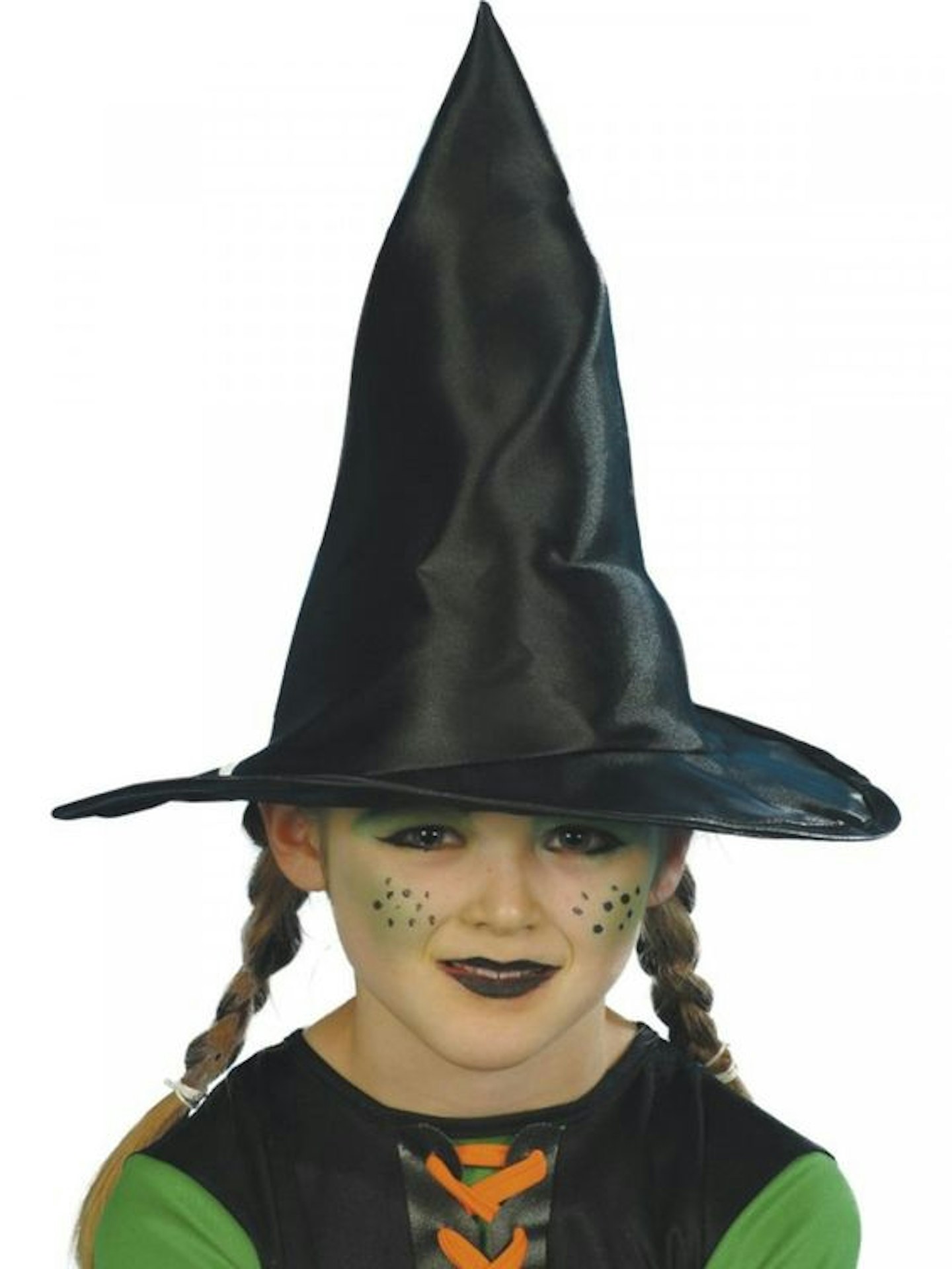 Simple green witch face paint