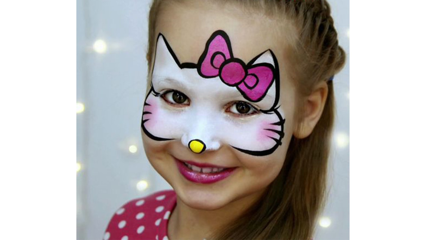 easy kitty cat face painting