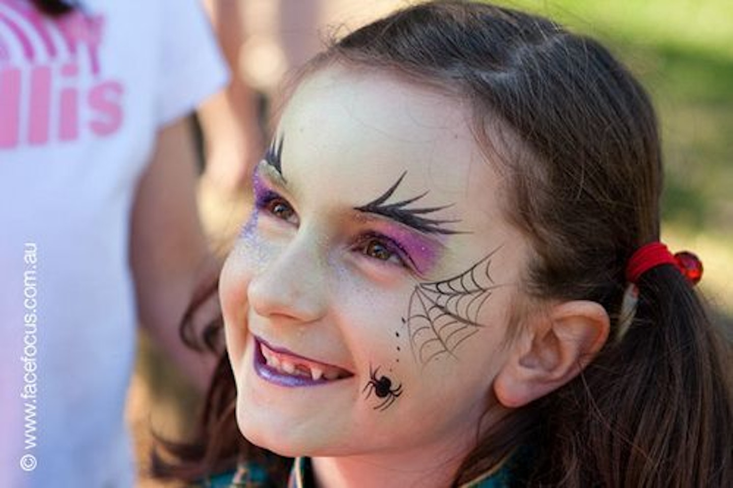 Spider witch face paint