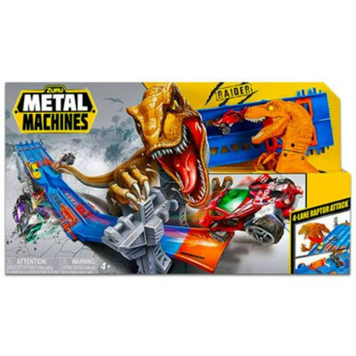 Metal Machines 4-Lane Raptor Attack Track Set