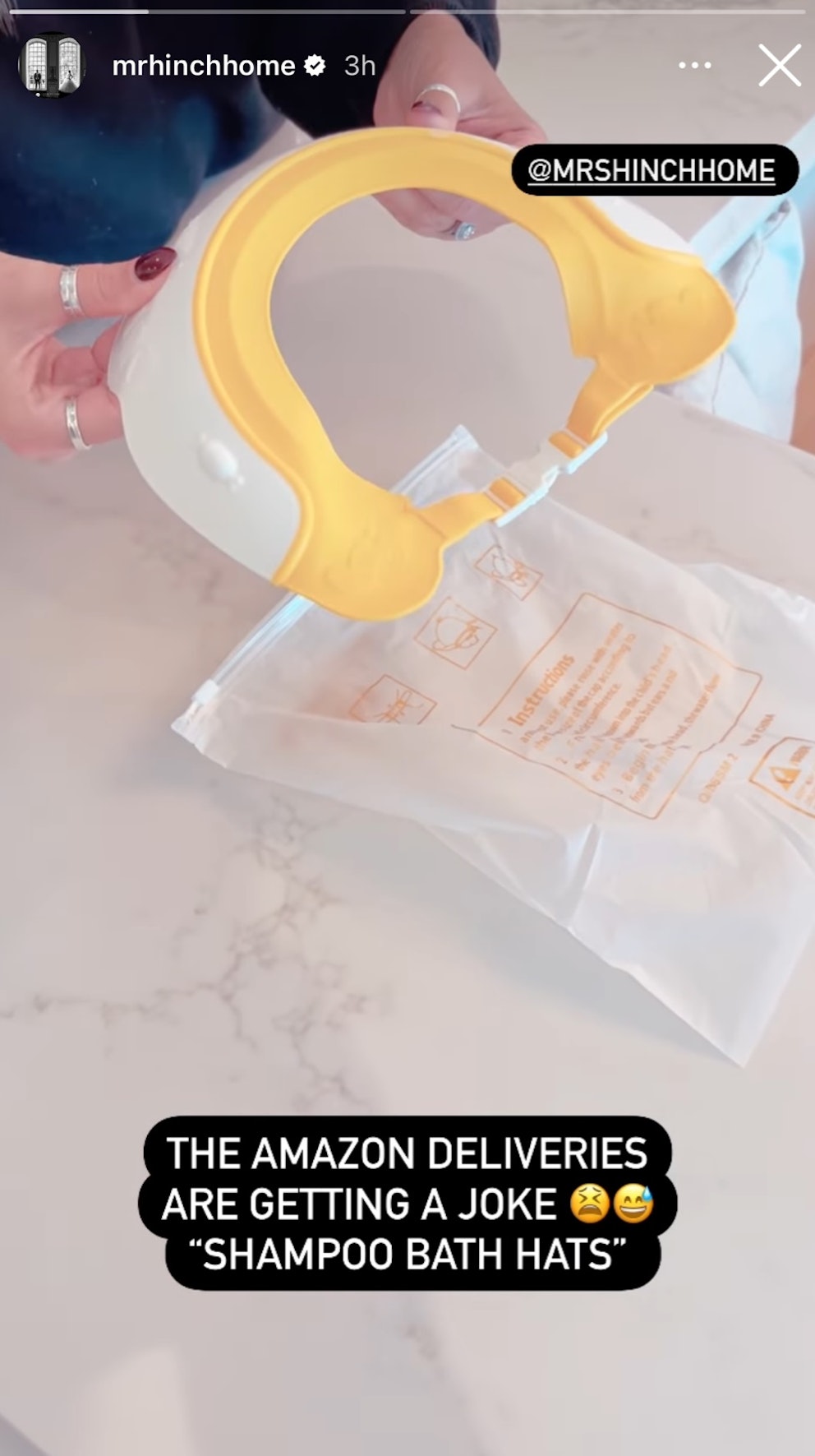 Mrs Hinch's Life Hack Shower Caps